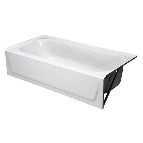 Aloha 60 in. x 30 in. Soaking Bathtub with Right Drain in White